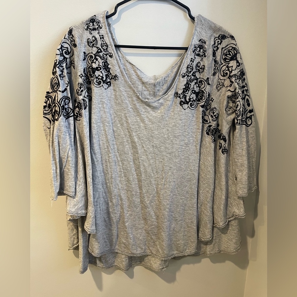 We The Free Grey Top